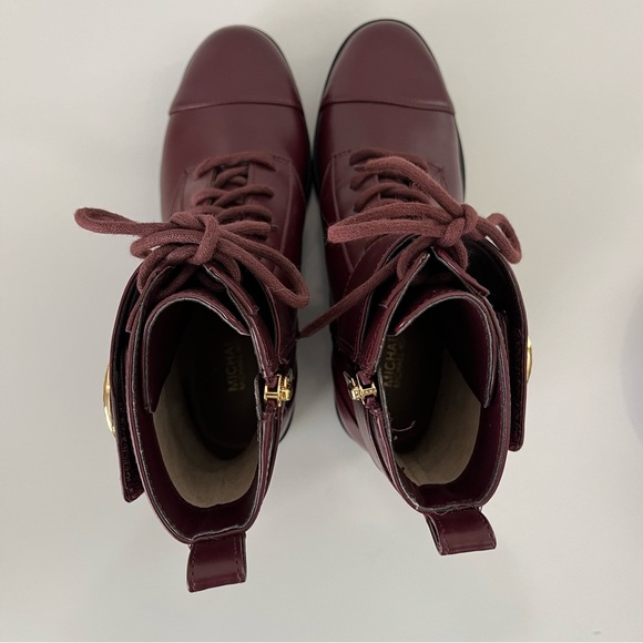 Michael Kors Burgundy Ankle Boots - Picture 7 of 12